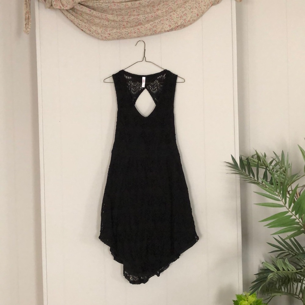 Black Lace Midi Dress